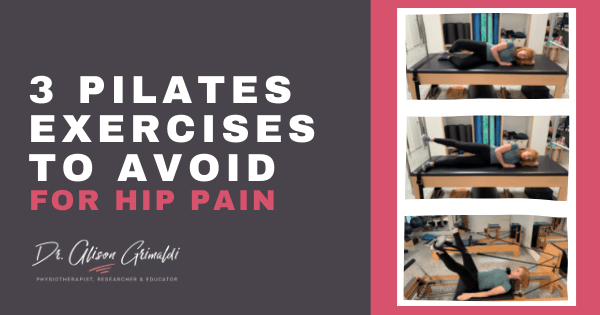 3 Pilates exercises to avoid for hip pain_blog thumbnail