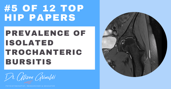 Prevalence of isolated trochanteric bursitis