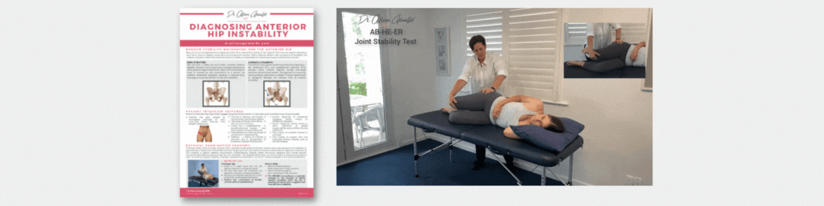 Diagnosing Anterior Hip Instability Diagnosing Anterior Hip Instability