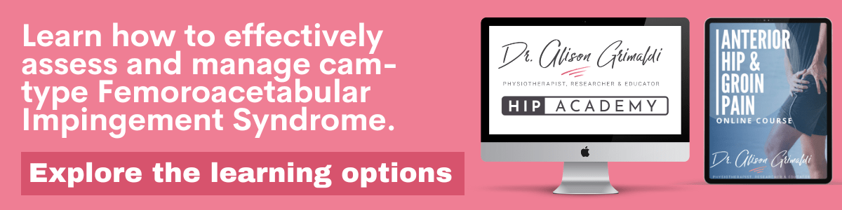 Learn how to effectively assess and manage cam-type Femoroacetabular Impingement Syndrome. Learn how to effectively assess and manage cam-type Femoroacetabular Impingement Syndrome.
