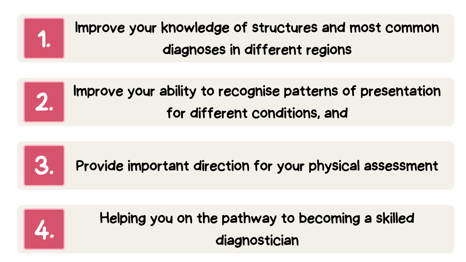 Improve your knowledge of structures and most common diagnoses in different regions-2 Improve your knowledge of structures and most common diagnoses in different regions-2