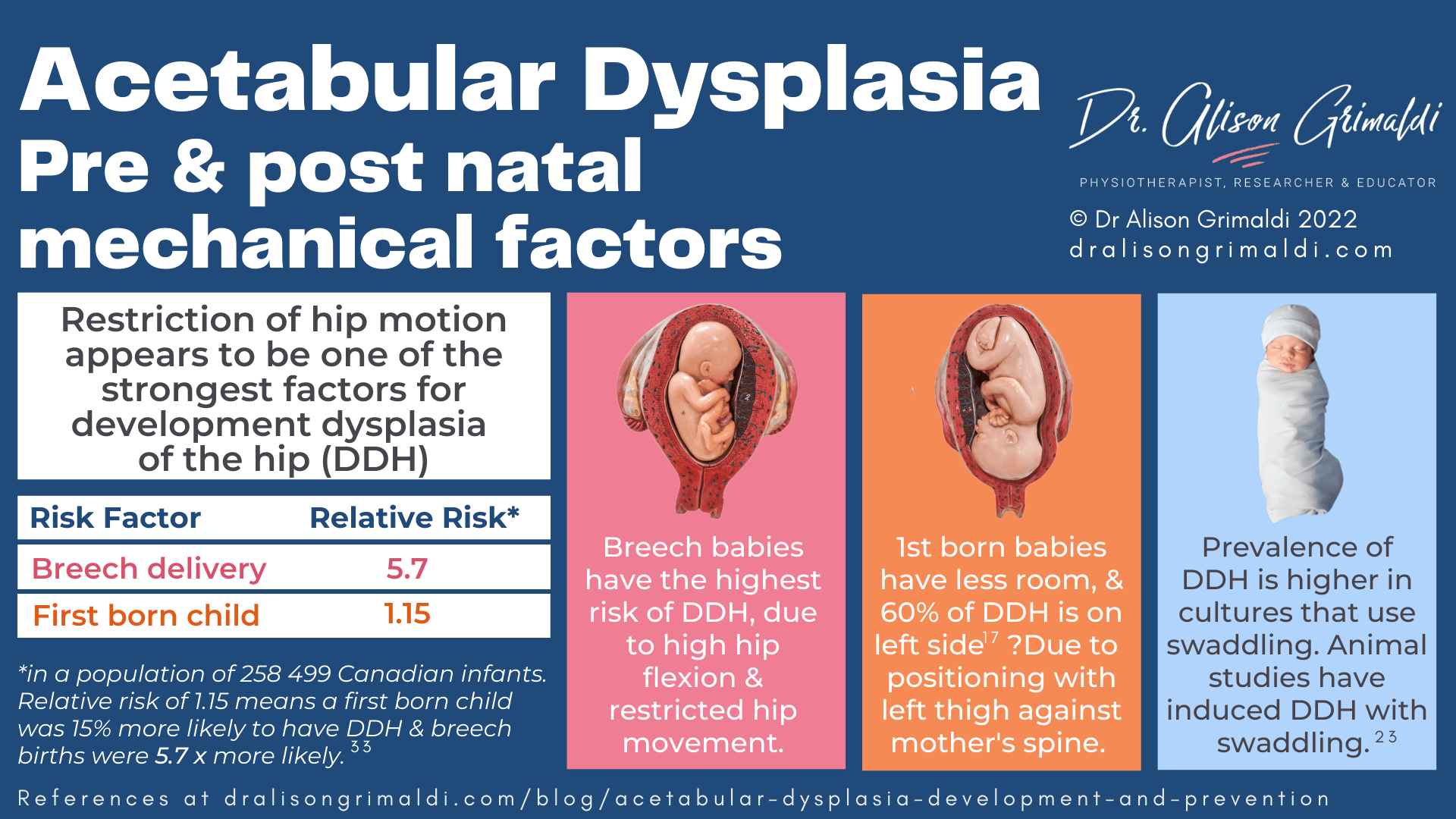 Acetabular Dysplasia Pre & post natal mechanical factors Acetabular Dysplasia Pre & post natal mechanical factors