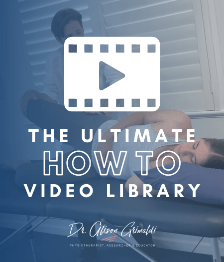 Video Library for Assessment and Rehabilitation of Hip, Groin and Pelvic Pain