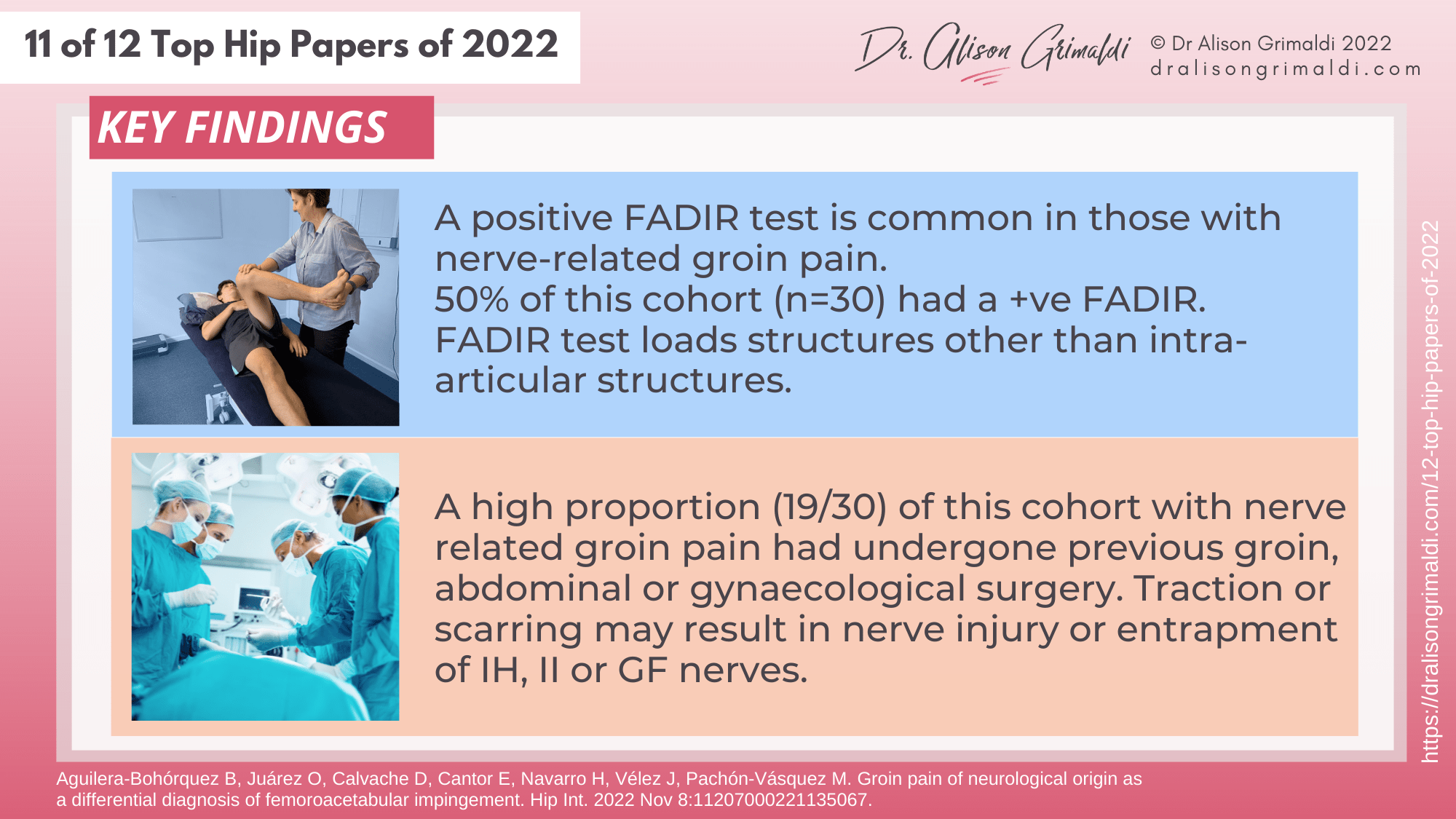 Key Findings - 11 of 12 - neuralgia, nerve pain, nerve related groin pain